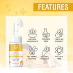 Nuerma Science Haldi Chandan Foaming Face Wash | Improve Skin Texture & Reduces Acne | Grocsy