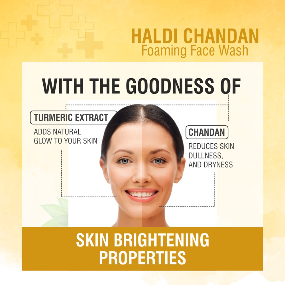 Nuerma Science Haldi Chandan Foaming Face Wash | Improve Skin Texture & Reduces Acne | Grocsy