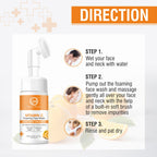 Nuerma Science Vitamin C Foaming Face Wash | To Enhance Skin Glow & Reduce Pigmentation | Grocsy