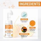 Nuerma Science Vitamin C Foaming Face Wash | To Enhance Skin Glow & Reduce Pigmentation | Grocsy