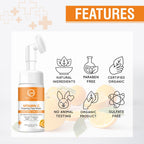 Nuerma Science Vitamin C Foaming Face Wash | To Enhance Skin Glow & Reduce Pigmentation | Grocsy