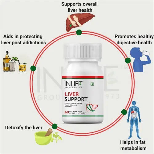 Inlife Liver Support Capsules | Grocsy