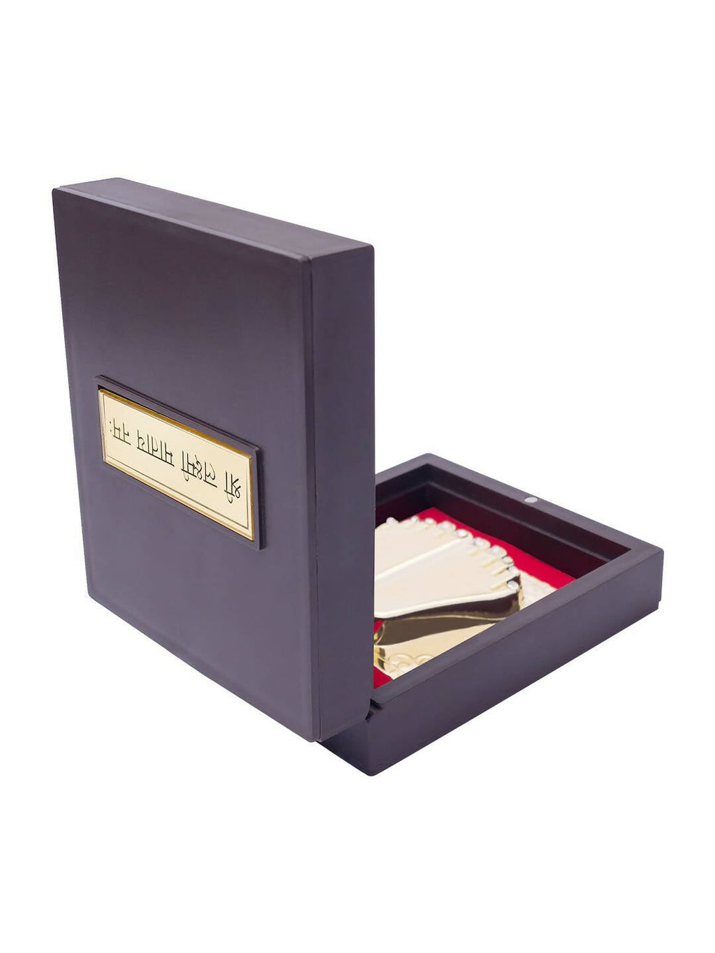 Golden Peacock Brown & 24 Ct Gold Foil Laxmi Ji Pooja Box | Grocsy