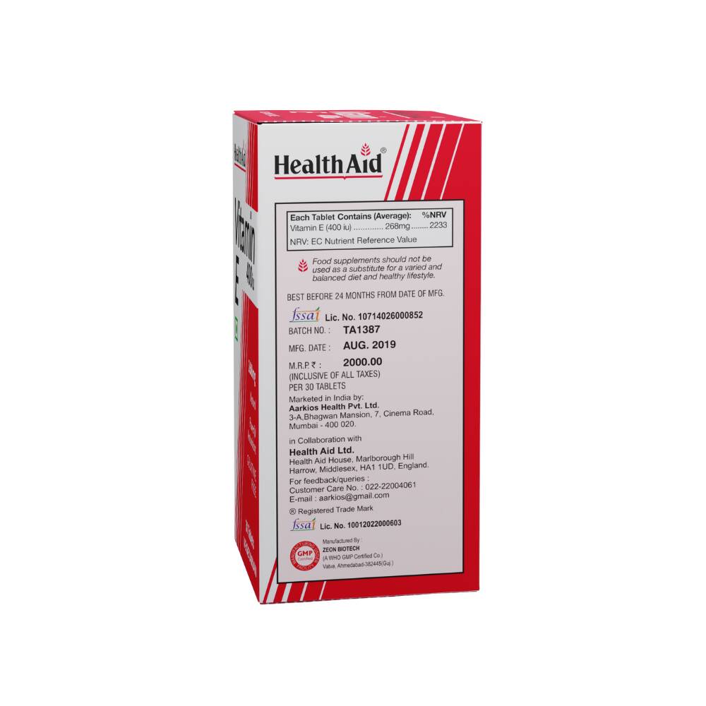 HealthAid Vitamin E 400iu Tablets | Grocsy