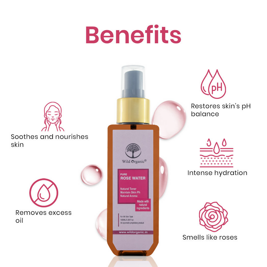 Wild Organic Rose Water Skin Toner | Grocsy