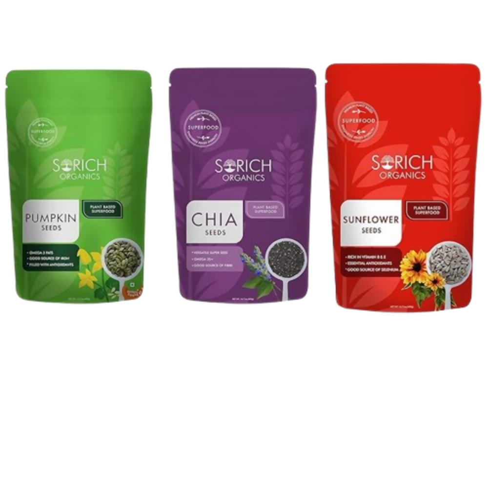 Sorich Organics Chia, Pumpkin and Sunflower Seeds | Grocsy