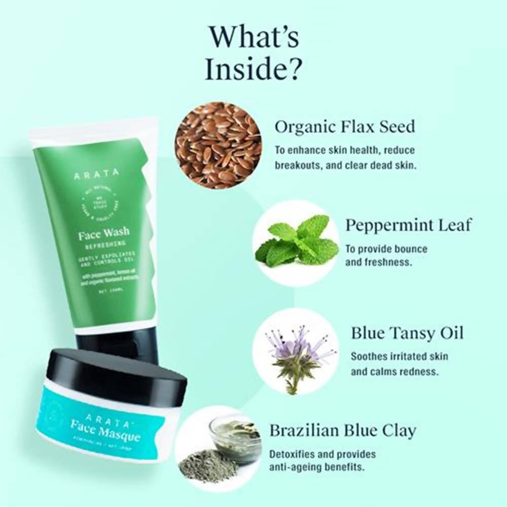 Arata Monsoon Masque Face Wash Combo | Grocsy