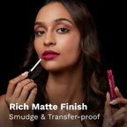 Pilgrim Liquid Matte Lipstick with Hyaluronic Acid - Pink Climax | Grocsy