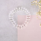 NVR Men & Women Transparent Beaded Elasticated Bracelet | Grocsy