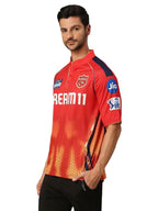 Punjab Kings Men Red Printed Half Sleeves Jersey IPL, T20 | Grocsy