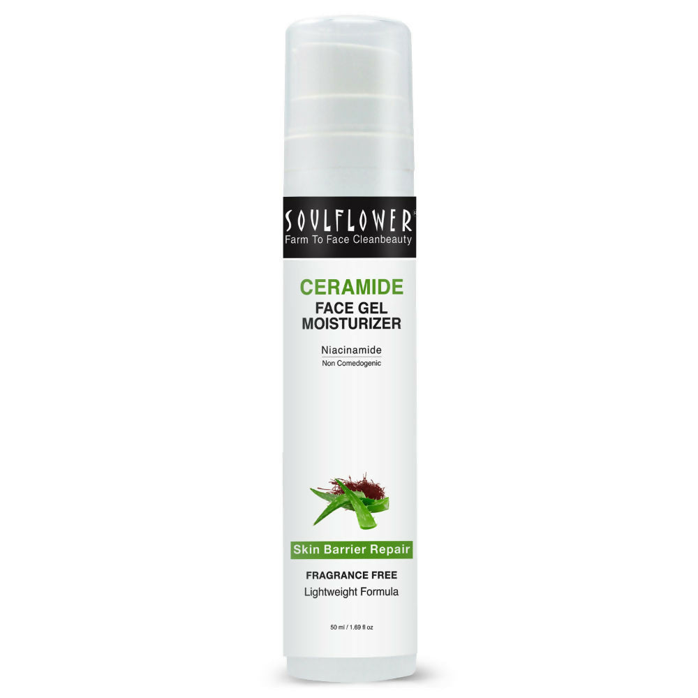 Soulflower Ceramide Face Gel Moisturizer | Grocsy