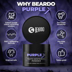 Beardo Purple X Teeth Whitening Powder | Grocsy