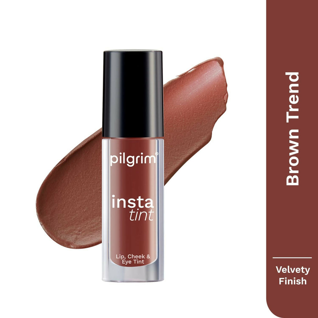 Pilgrim 3 In 1 Lip, Cheek And Eye Tint With Goodness Of Spanish - The Brown Trend -03 | Grocsy