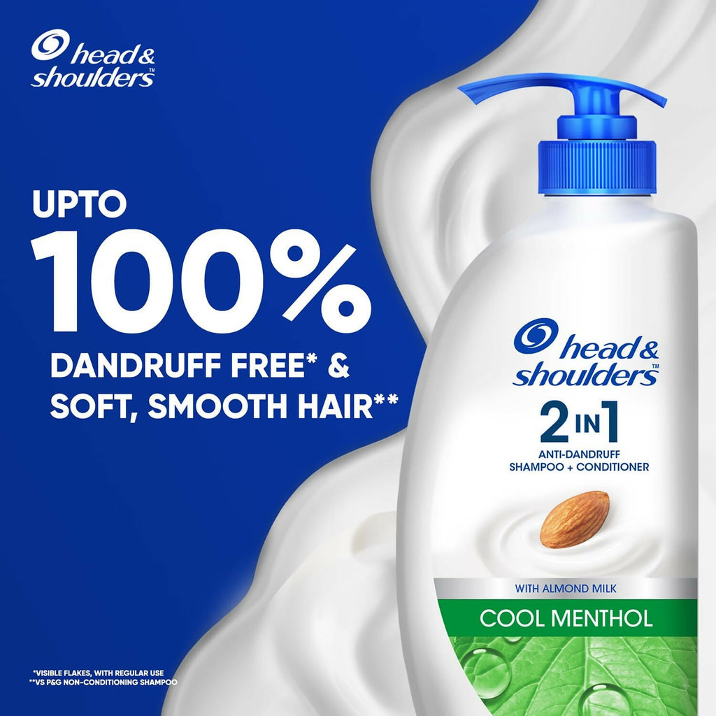 Head & Shoulders 2-in-1 Cool Menthol Anti Dandruff Shampoo + Conditioner | Grocsy