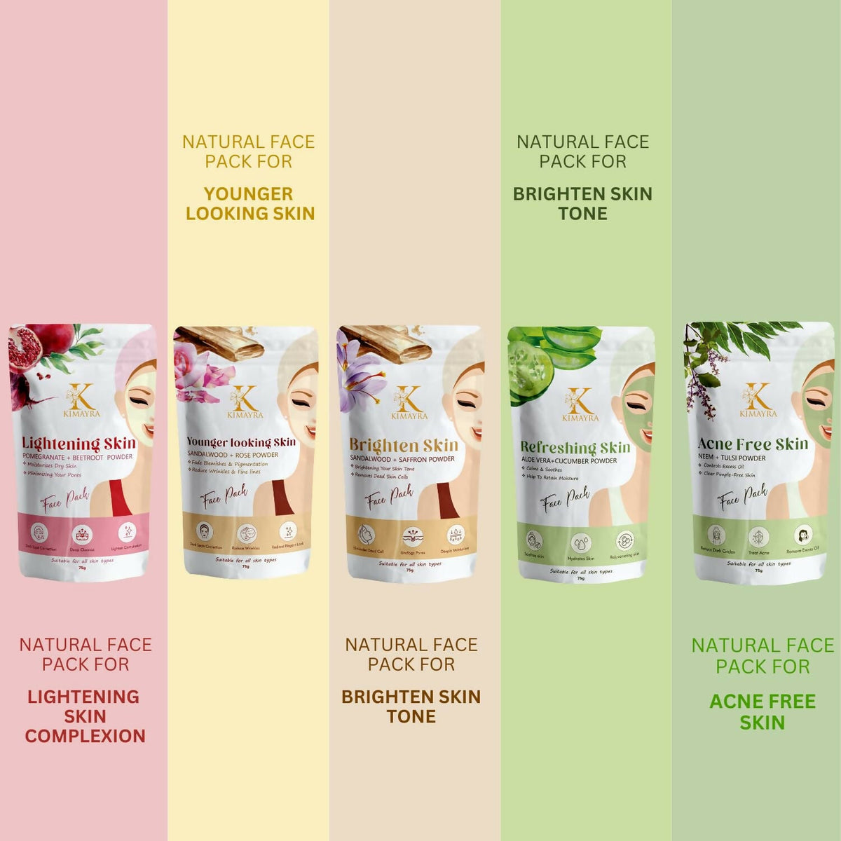 Kimayra Skin Care Combo For Natural Glow Skin | Grocsy