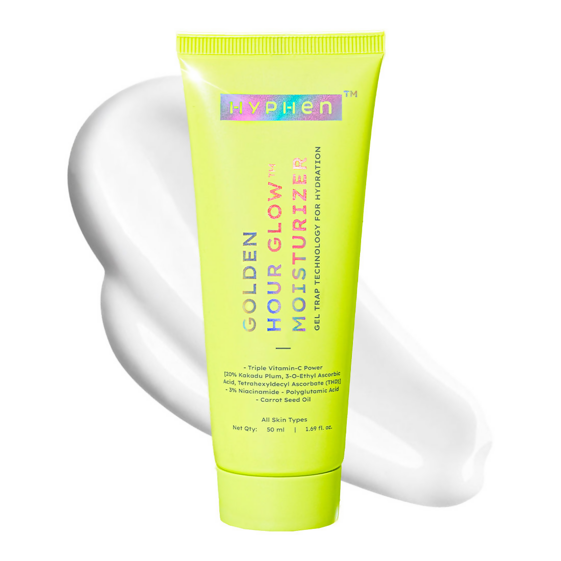 Hyphen Golden Hour Glow Face Moisturizer with Triple Vitamin C & 3% Niacinamide | Grocsy