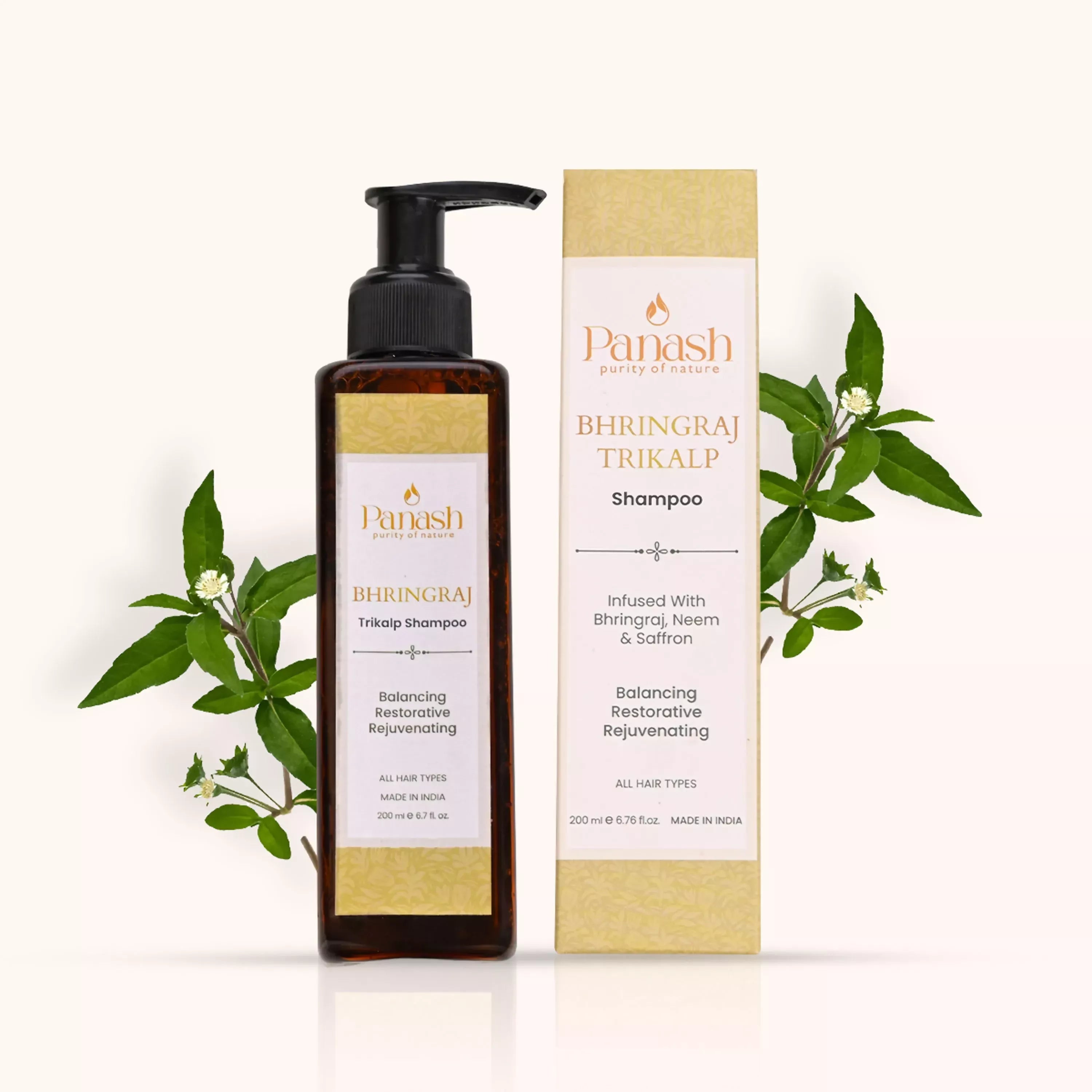 Panash Bhringraj Trikalp Hair Shampoo | Grocsy