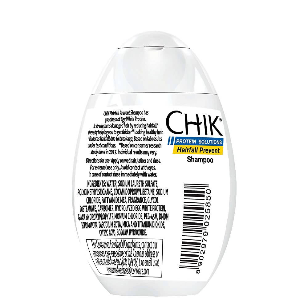 Chik Protein Solutions Hairfall Prevent Egg White Shampoo | Grocsy