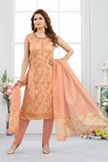 Joban Fashion Jacquard Peach Color Kurta Set | Grocsy