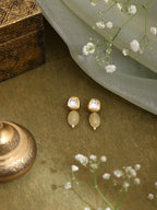 Ruby Raang Yellow Kundan Studs | Grocsy