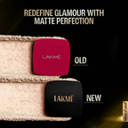 Lakme Forever Matte Compact, Smooth Finish - Coral | Grocsy
