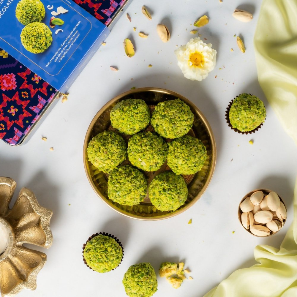 Haldiram's Pistachio Chocolate Ladoo | Grocsy