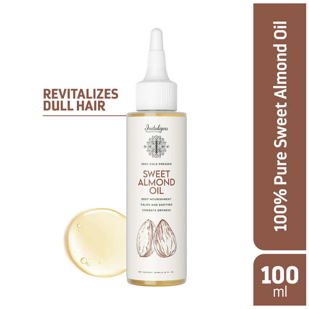 Indulgeo Essentials Cold Pressed Sweet Almond Oil | Grocsy