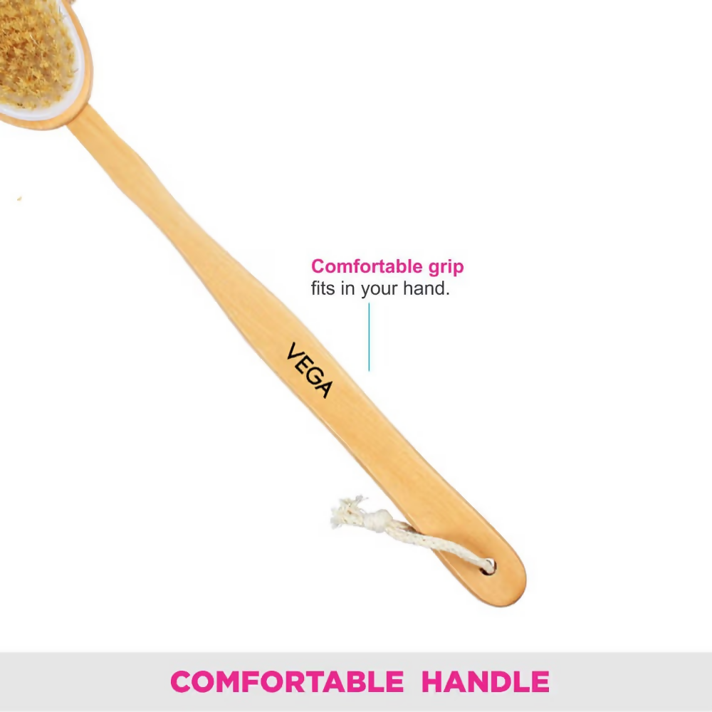 Vega Natural Bristle Bath Brush | Grocsy