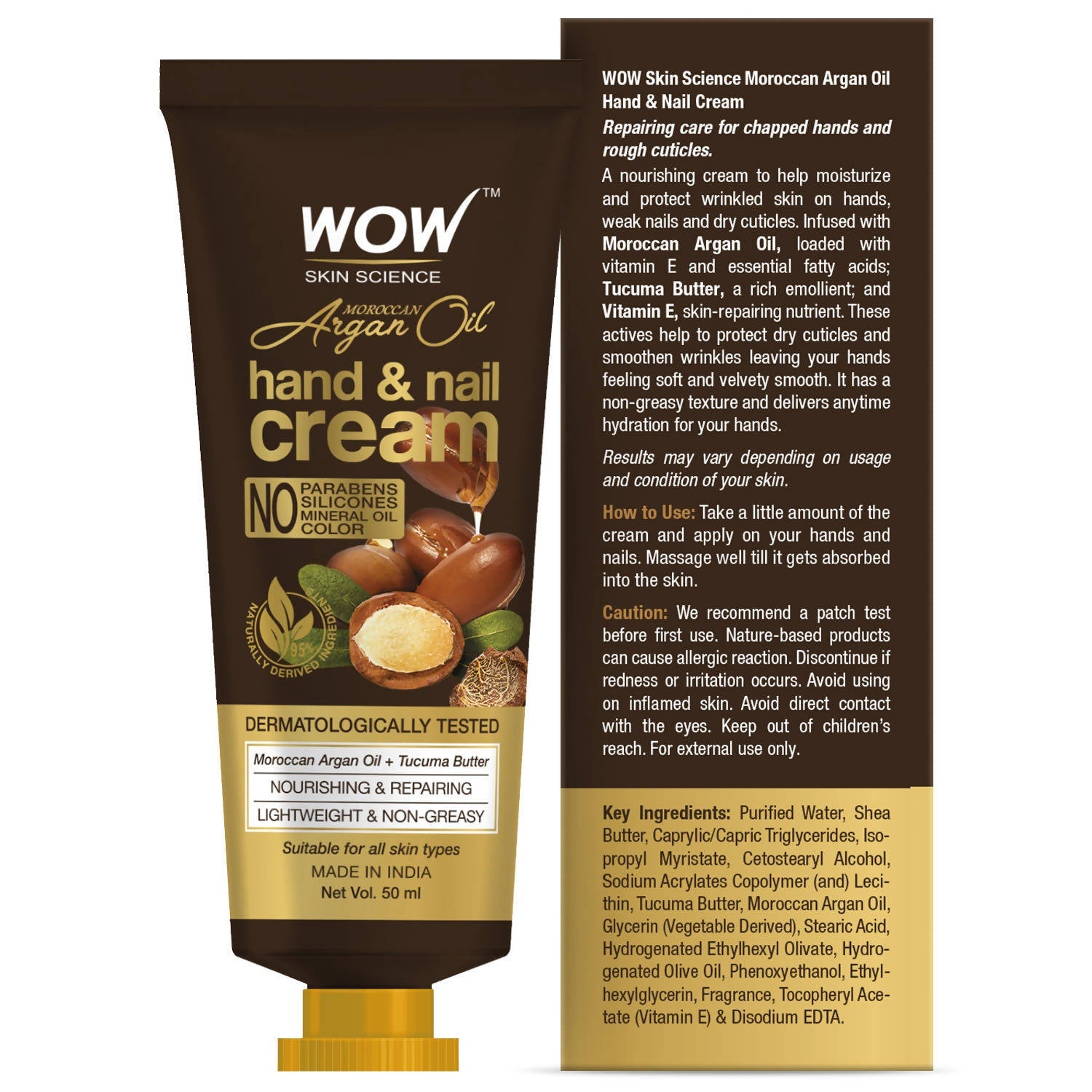 Wow Skin Science Moroccan Argan Oil Hand & Nail Cream | Grocsy