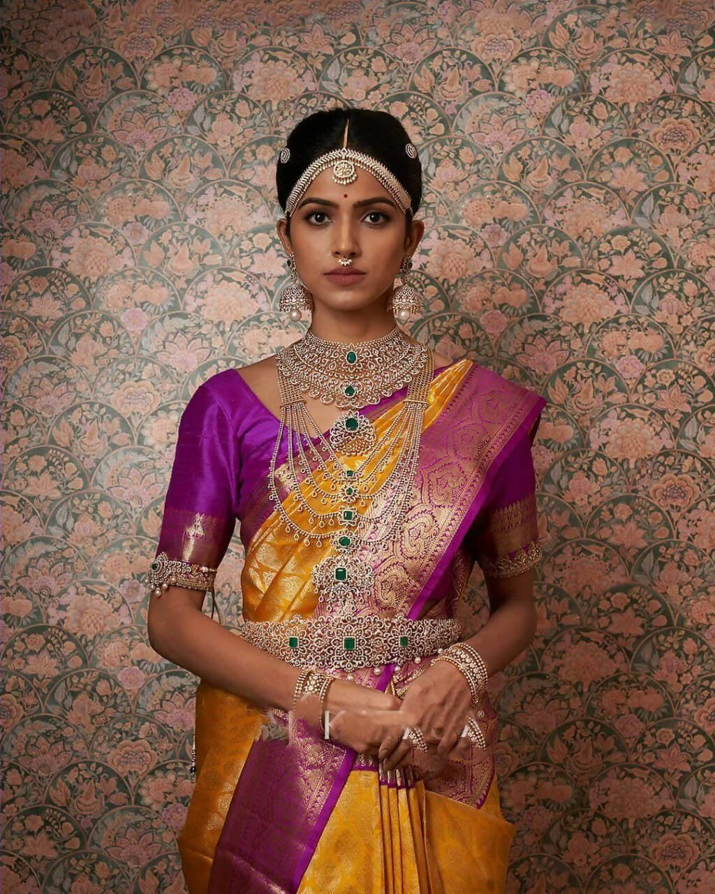 DEIANA'S Beautiful Designer Golden zari Soft Lichi Silk Saree - Yellow | Grocsy
