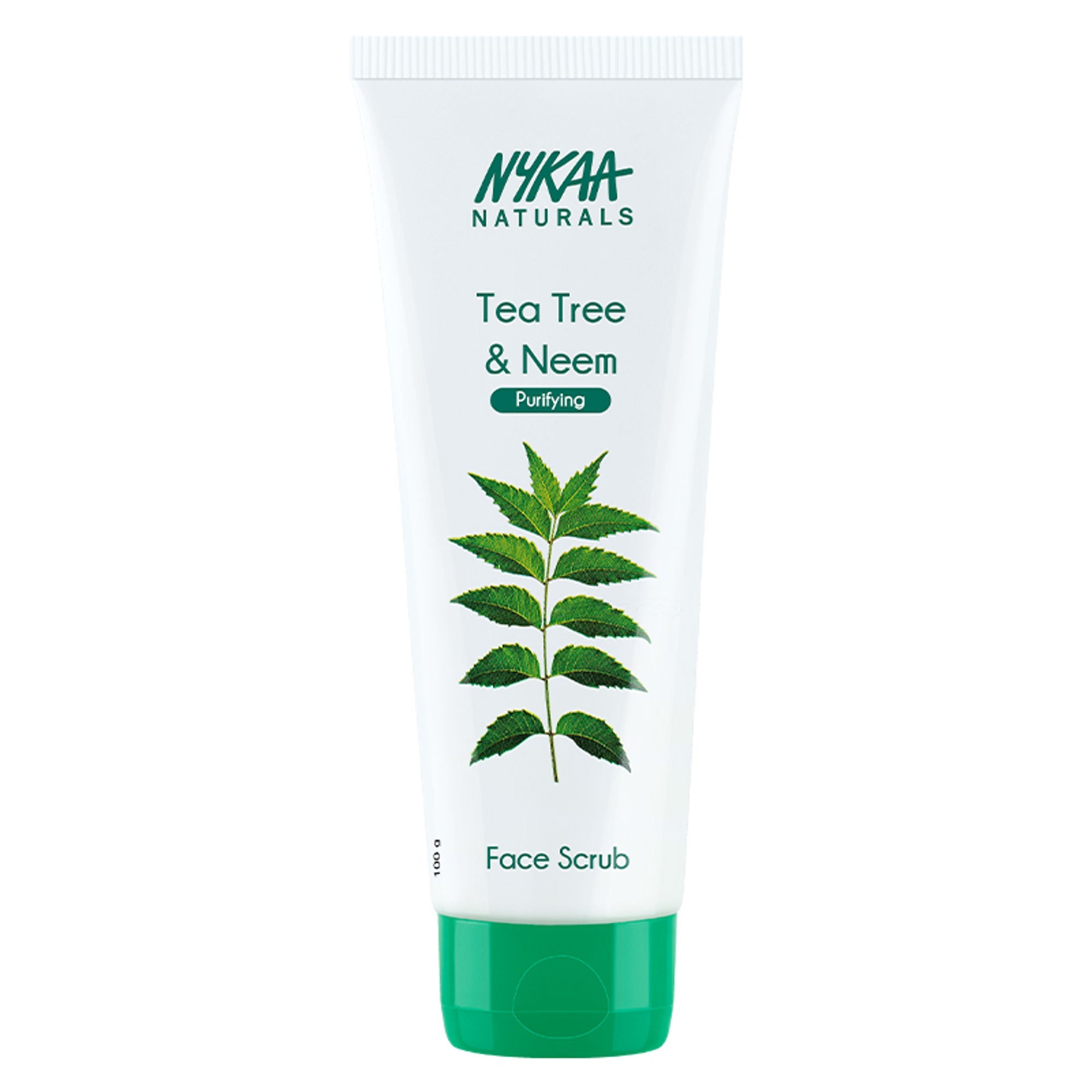 Nykaa Naturals Tea Tree & Neem Detox Face Scrub For Purifying, Acne Control & Clear Skin Glow - Tea Tree & Neem | Grocsy