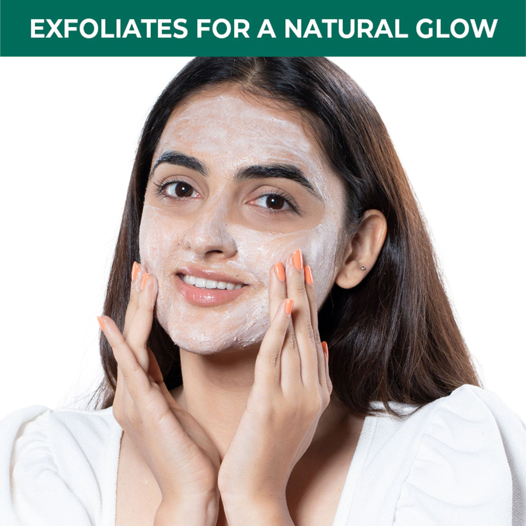 Nykaa Naturals Tea Tree & Neem Detox Face Scrub For Purifying, Acne Control & Clear Skin Glow - Tea Tree & Neem | Grocsy