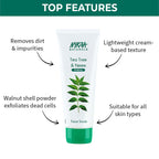Nykaa Naturals Tea Tree & Neem Detox Face Scrub For Purifying, Acne Control & Clear Skin Glow - Tea Tree & Neem | Grocsy