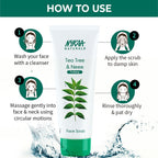 Nykaa Naturals Tea Tree & Neem Detox Face Scrub For Purifying, Acne Control & Clear Skin Glow - Tea Tree & Neem | Grocsy