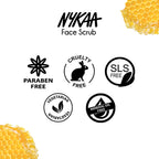 Nykaa Naturals Tea Tree & Neem Detox Face Scrub For Purifying, Acne Control & Clear Skin Glow - Saffron & Honey | Grocsy