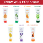 Nykaa Naturals Tea Tree & Neem Detox Face Scrub For Purifying, Acne Control & Clear Skin Glow - Saffron & Honey | Grocsy