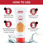 Nykaa Naturals Tea Tree & Neem Detox Face Scrub For Purifying, Acne Control & Clear Skin Glow - Saffron & Honey | Grocsy