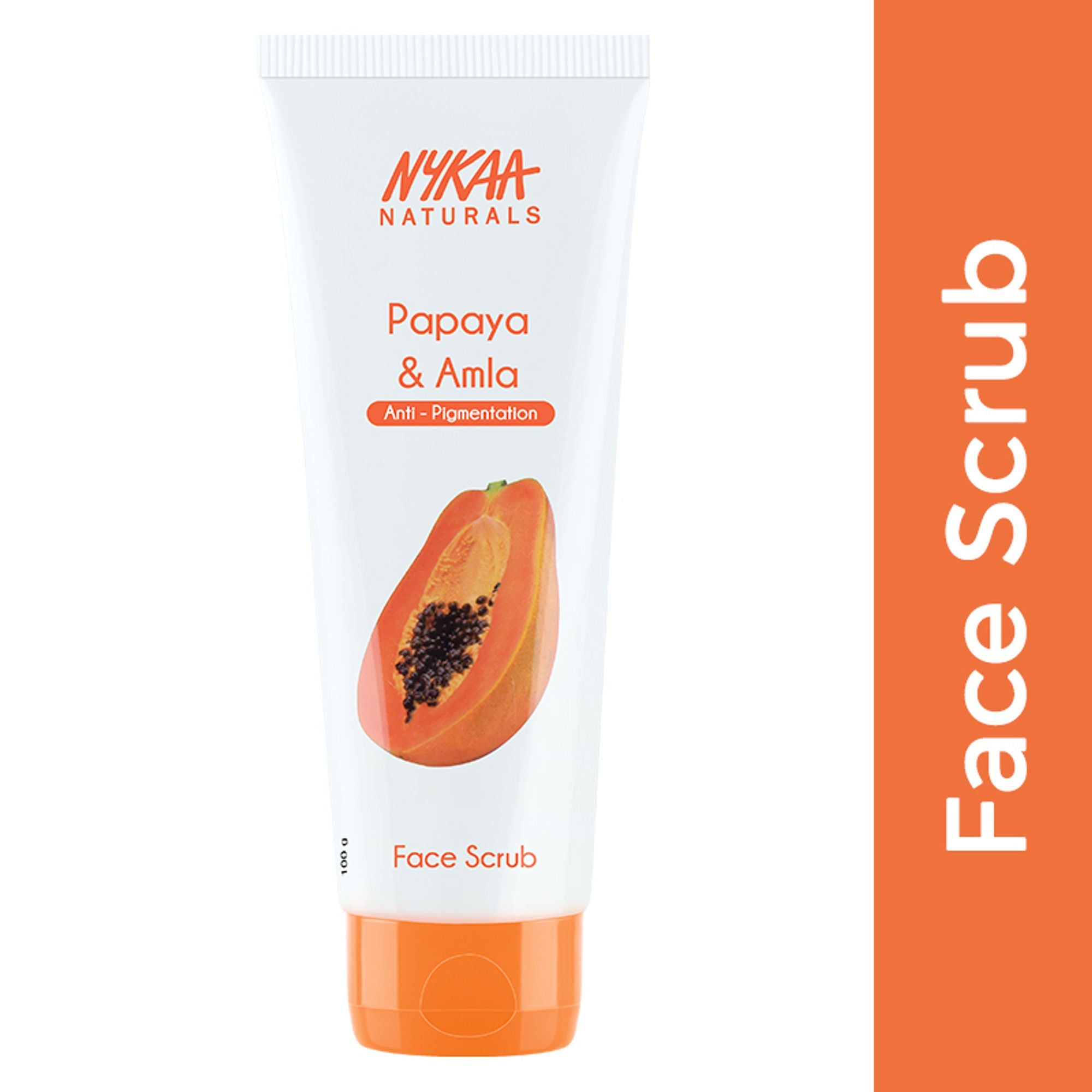 Nykaa Naturals Tea Tree & Neem Detox Face Scrub For Purifying, Acne Control & Clear Skin Glow - Papaya & Amla | Grocsy