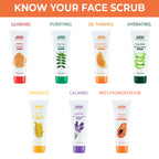 Nykaa Naturals Tea Tree & Neem Detox Face Scrub For Purifying, Acne Control & Clear Skin Glow - Papaya & Amla | Grocsy