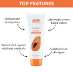 Nykaa Naturals Tea Tree & Neem Detox Face Scrub For Purifying, Acne Control & Clear Skin Glow - Papaya & Amla | Grocsy