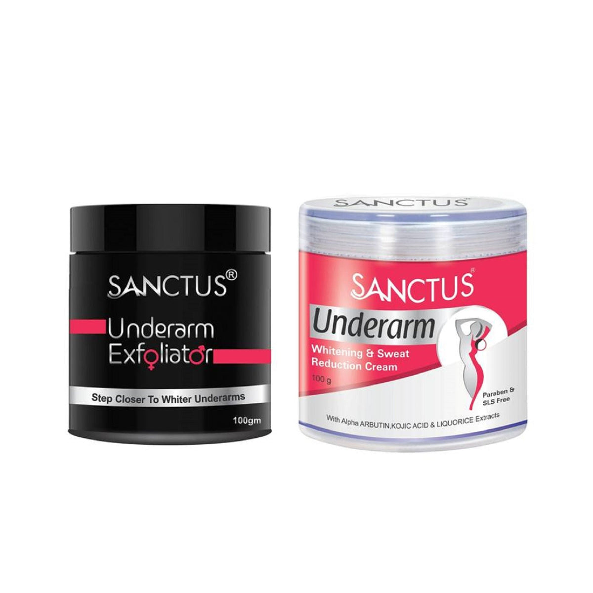 SANCTUS Underarm Whitening Treatment Kit For Women | Grocsy