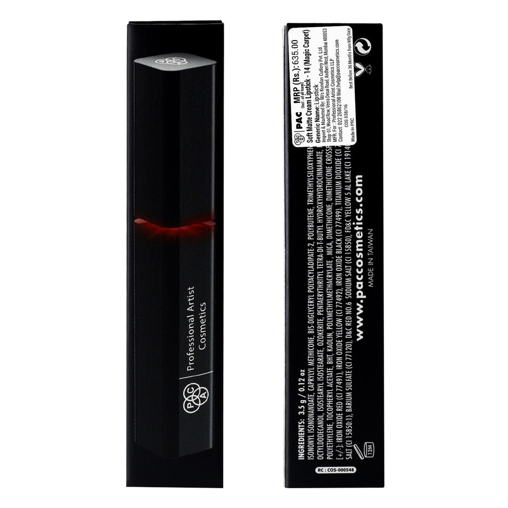 PAC Studio Soft Matte Cream Lipstick - 14 Magic Carpet | Grocsy