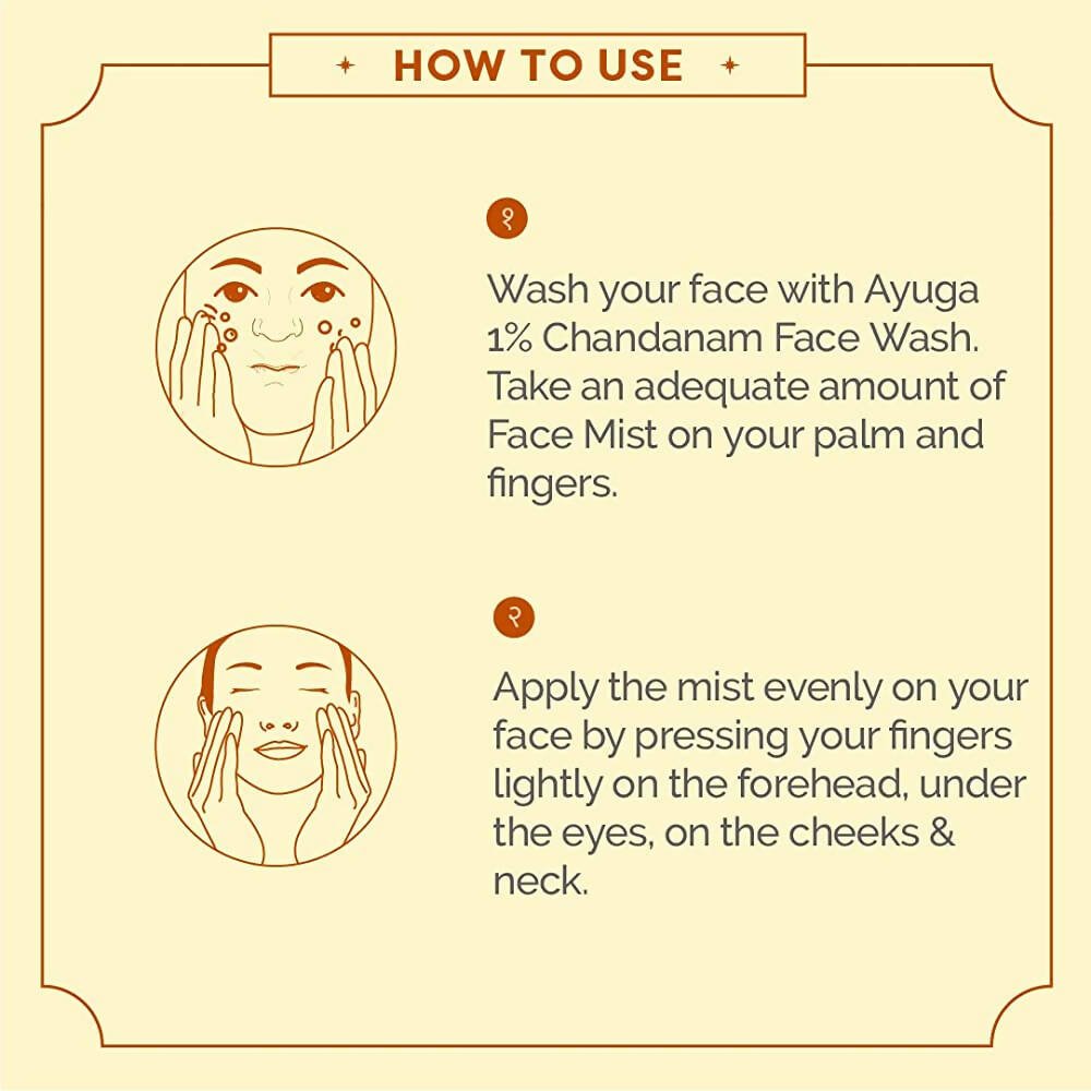 Ayuga Chandanam & Rose Water Face Mist | Grocsy