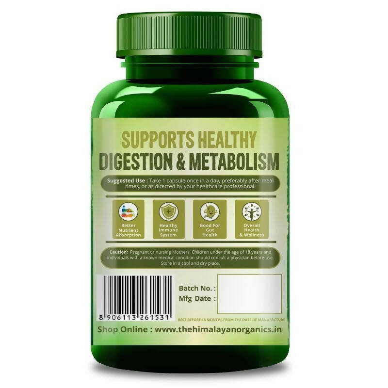 Himalayan Organics Plant Based Digestive Care Vegetarian Capsules | Grocsy