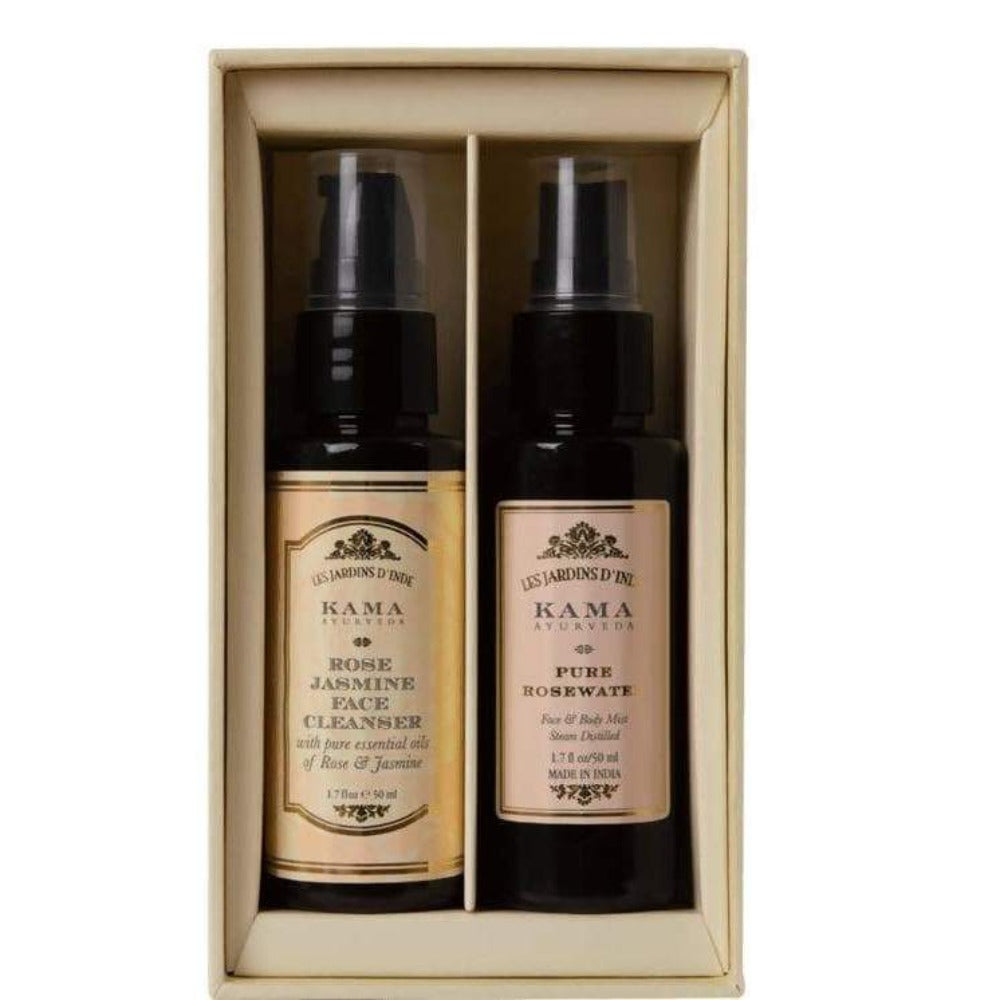 Kama Ayurveda Rose & Jasmine Face Care Gift Box | Grocsy