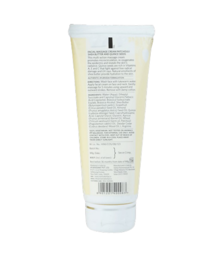 Mantra Herbal Facial Massage Cream Patchouli Shea Butter and Quince Seeds | Grocsy
