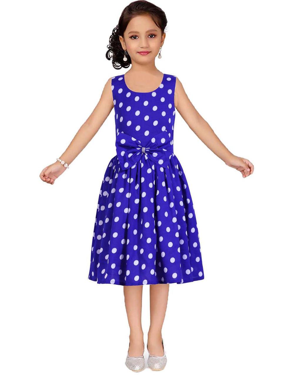 Asmaani Kids Party Wear Stylish Dresses, Perfect for Parties, Functions & Vacations - Blue | Grocsy