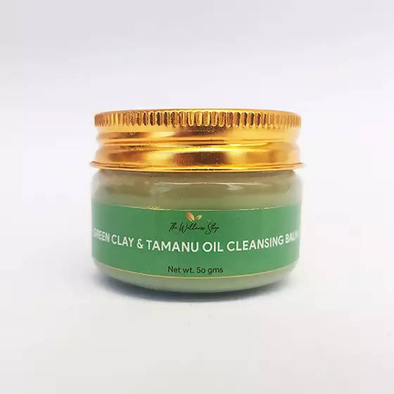 The Wellness Shop Green Clay And Tamanu Oil Cleansing Balm | Grocsy