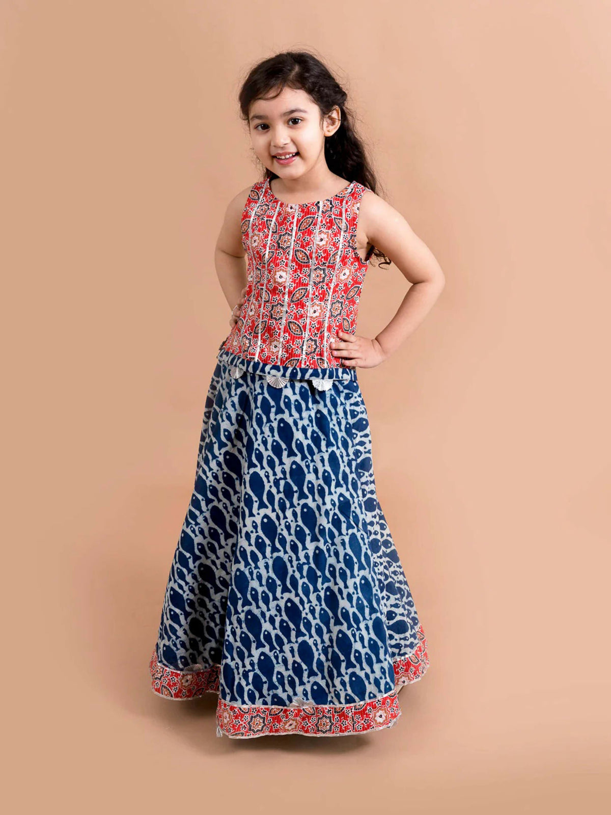 Joban Fashion Girl's Multi Color Lehenga Choli | Grocsy