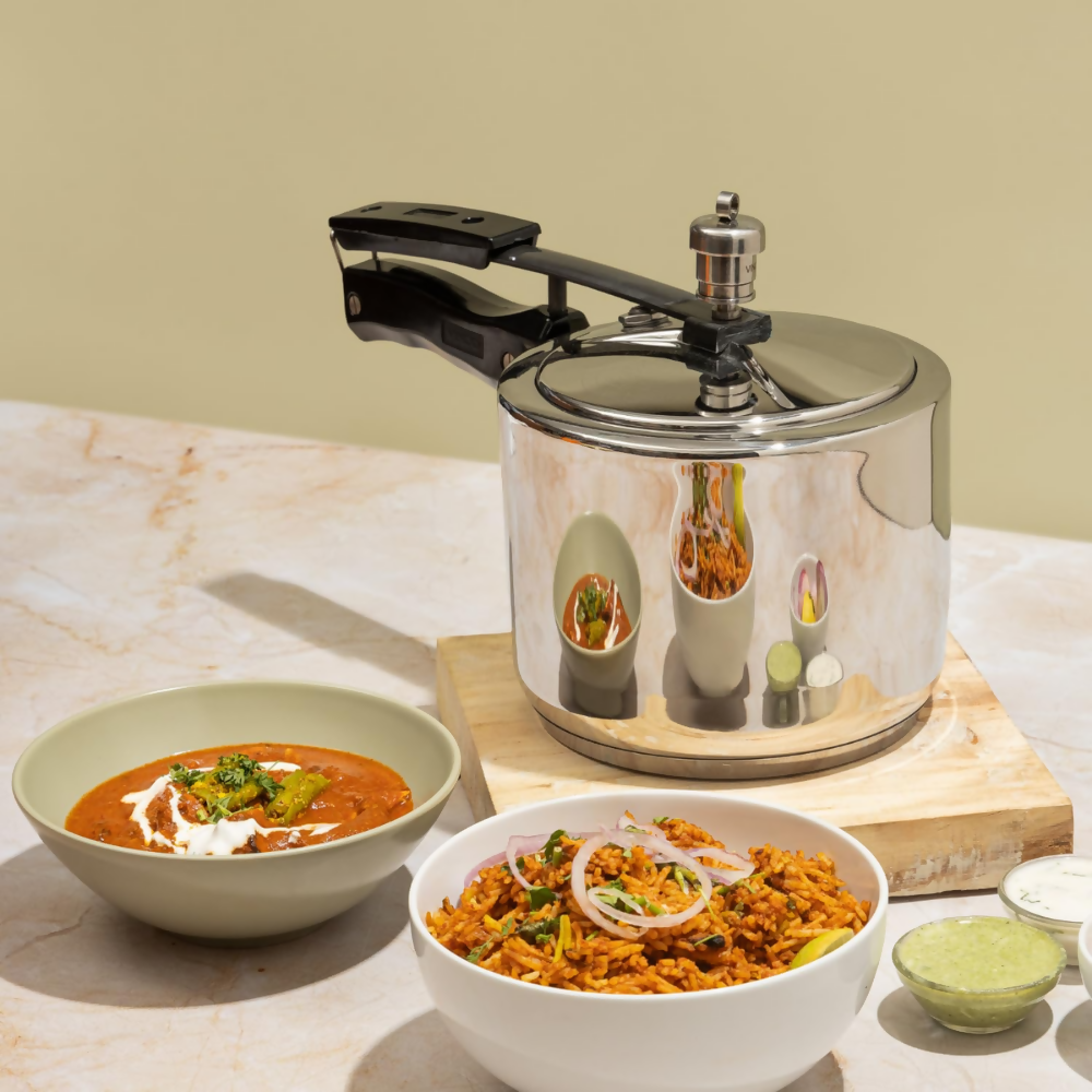 Vinod Stainless Steel Inner Lid Pressure Cooker | Grocsy